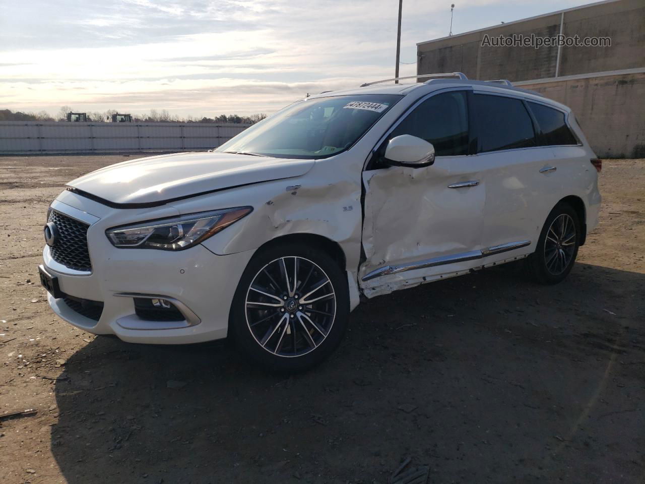 2016 Infiniti Qx60 Белый vin: 5N1AL0MM4GC532400