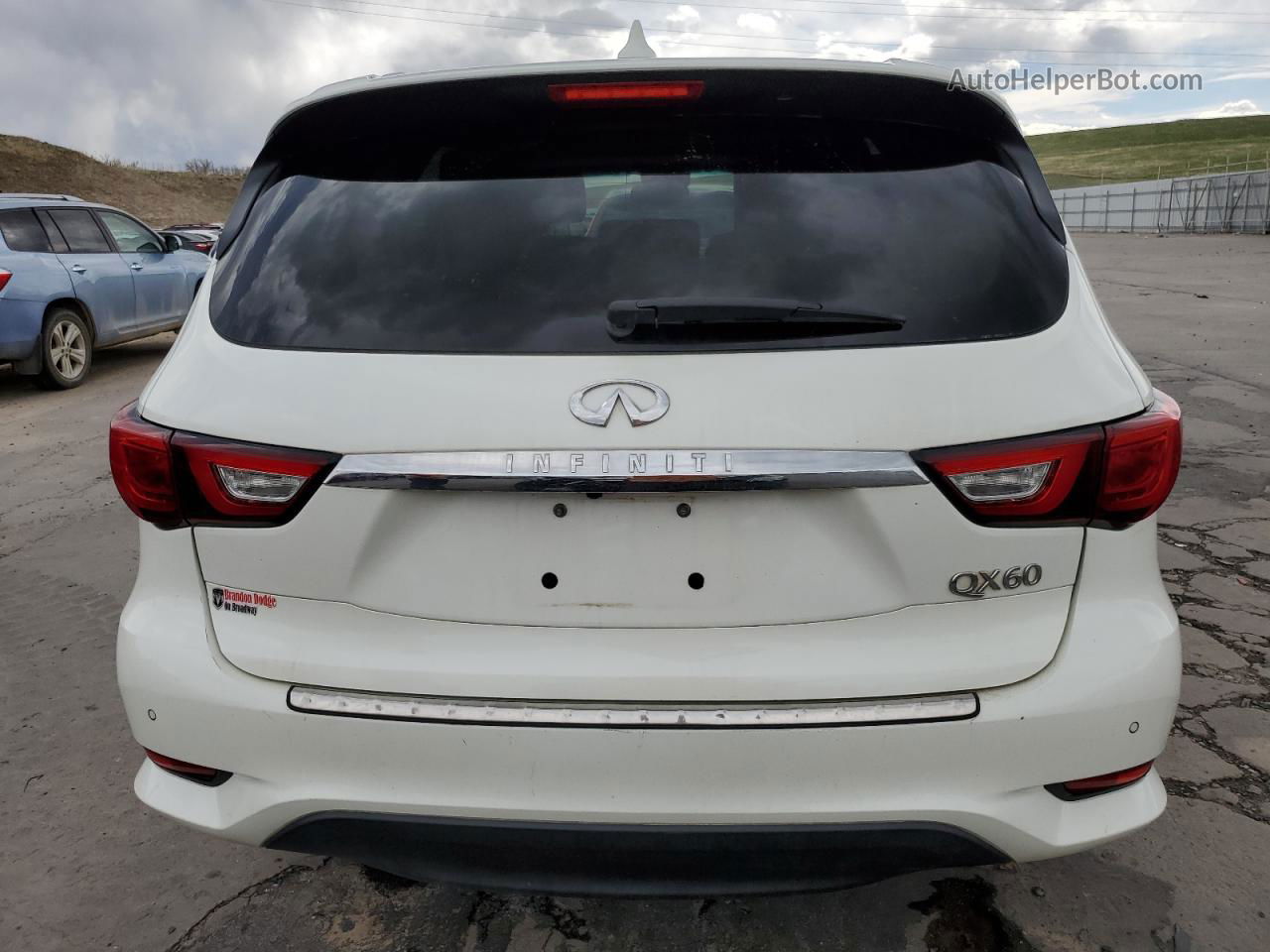 2016 Infiniti Qx60  White vin: 5N1AL0MM5GC512401