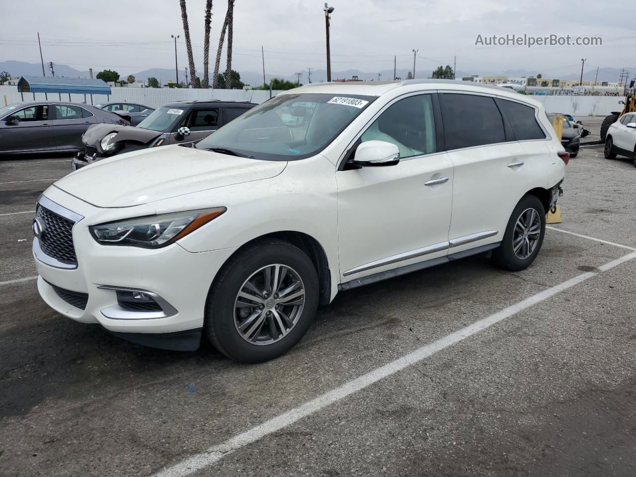 2016 Infiniti Qx60  White vin: 5N1AL0MM5GC520112