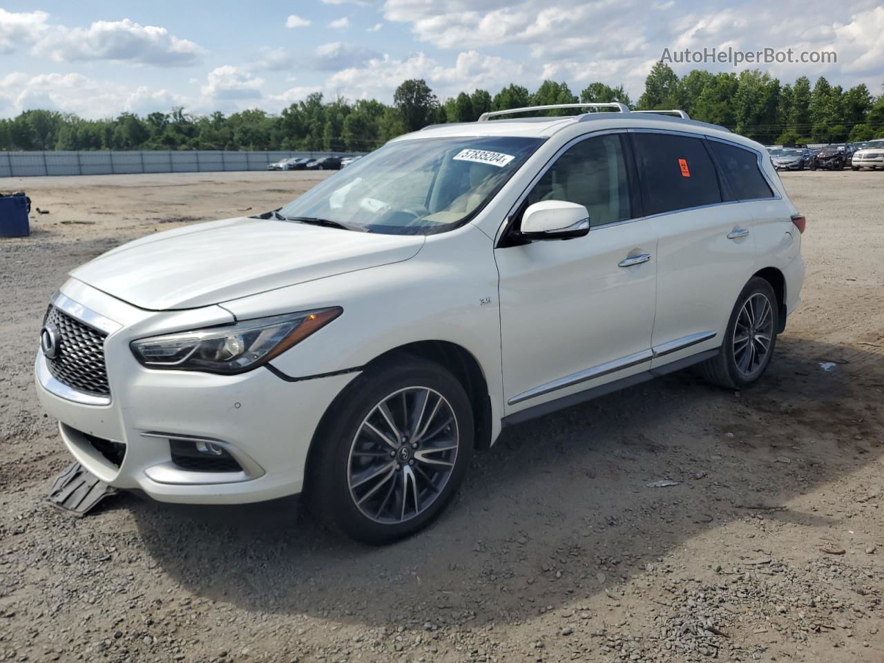 2016 Infiniti Qx60  White vin: 5N1AL0MM5GC521521