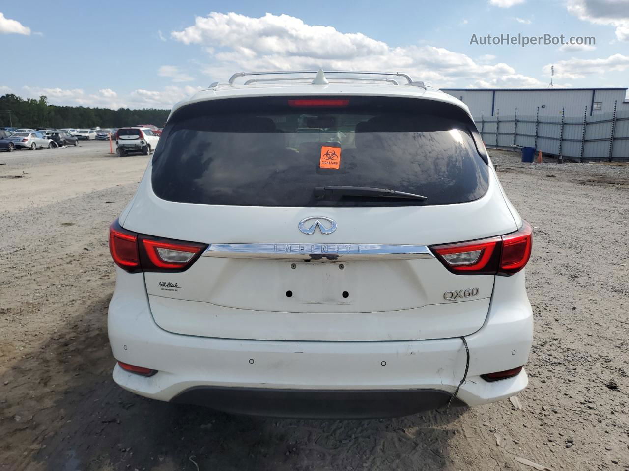 2016 Infiniti Qx60  White vin: 5N1AL0MM5GC521521