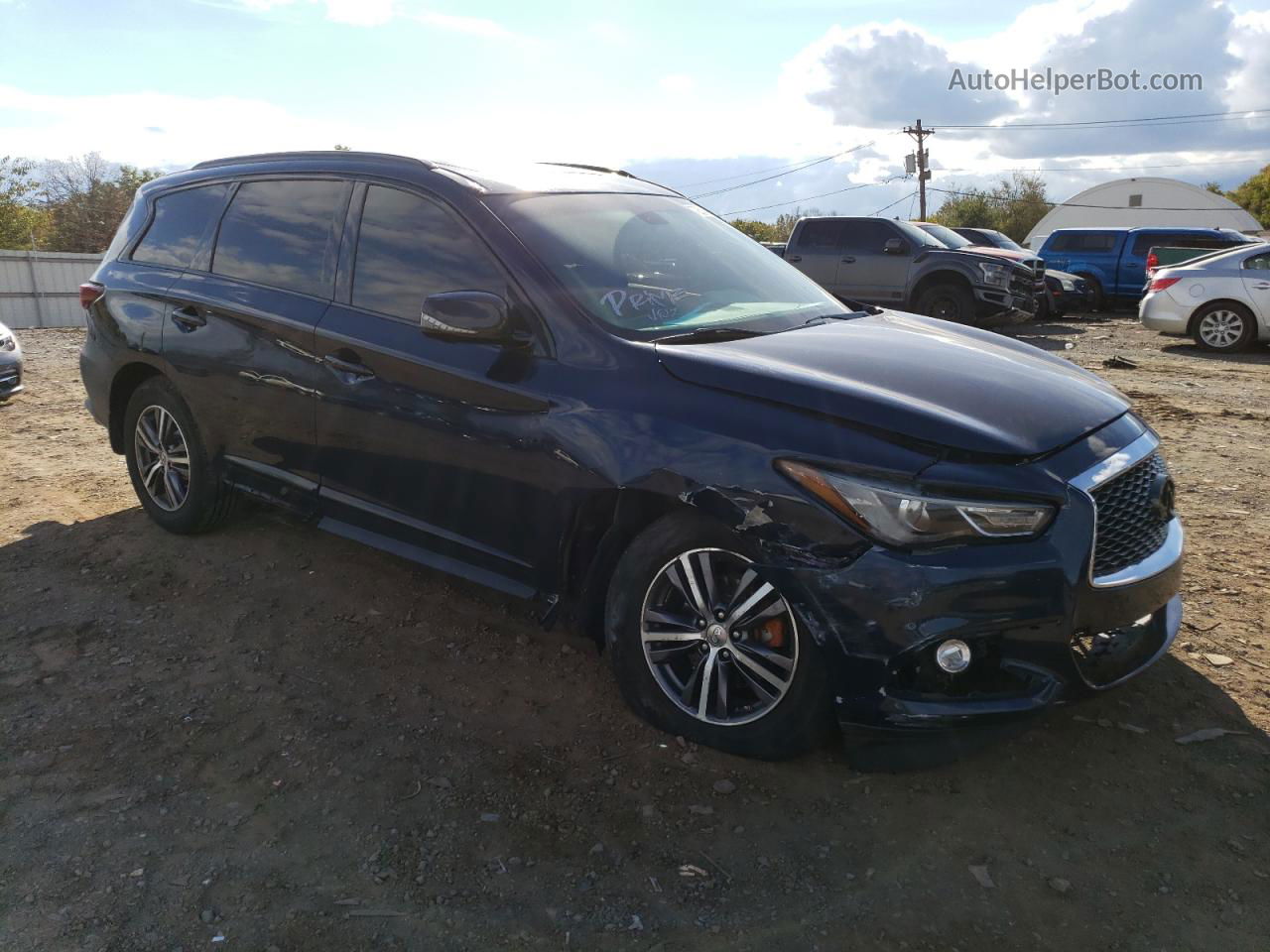 2016 Infiniti Qx60  Синий vin: 5N1AL0MM5GC527240