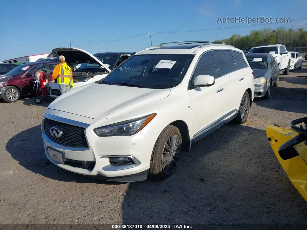 2016 Infiniti Qx60   White vin: 5N1AL0MM6GC516425