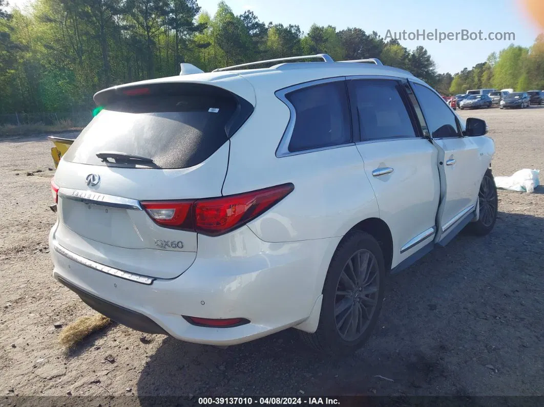 2016 Infiniti Qx60   White vin: 5N1AL0MM6GC516425