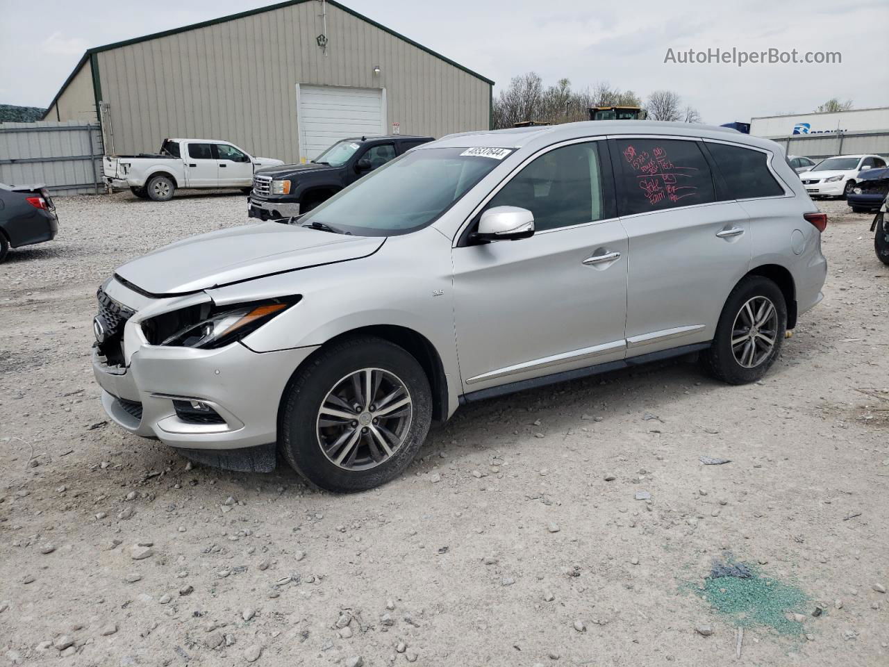 2016 Infiniti Qx60  Silver vin: 5N1AL0MM6GC521124