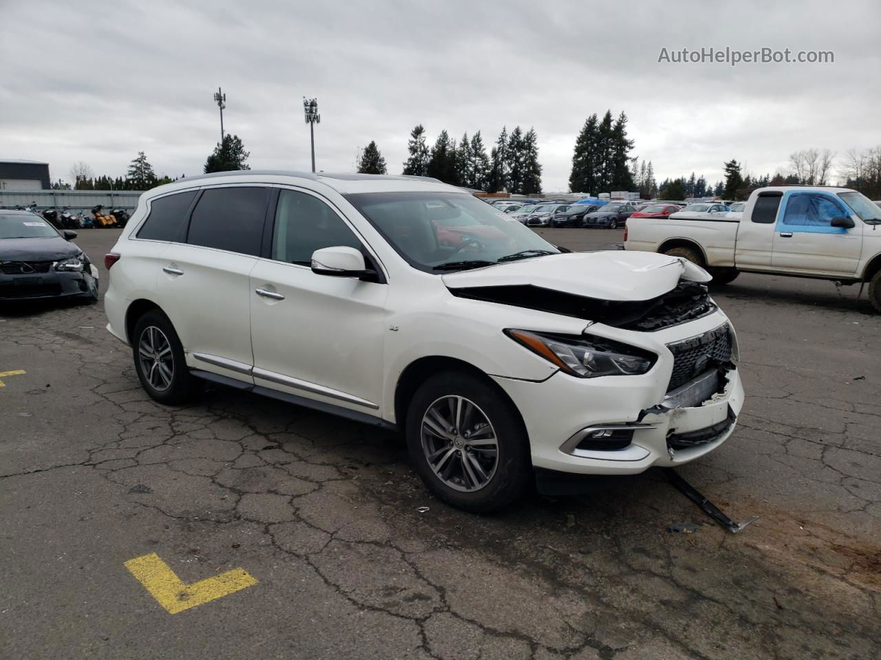 2016 Infiniti Qx60  White vin: 5N1AL0MM7GC512562