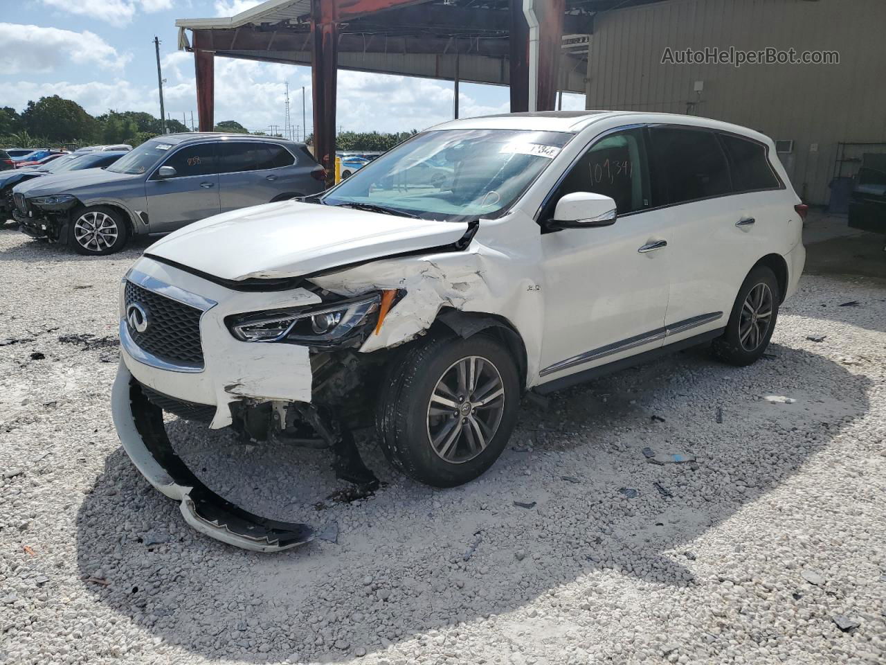 2016 Infiniti Qx60  White vin: 5N1AL0MM7GC521505