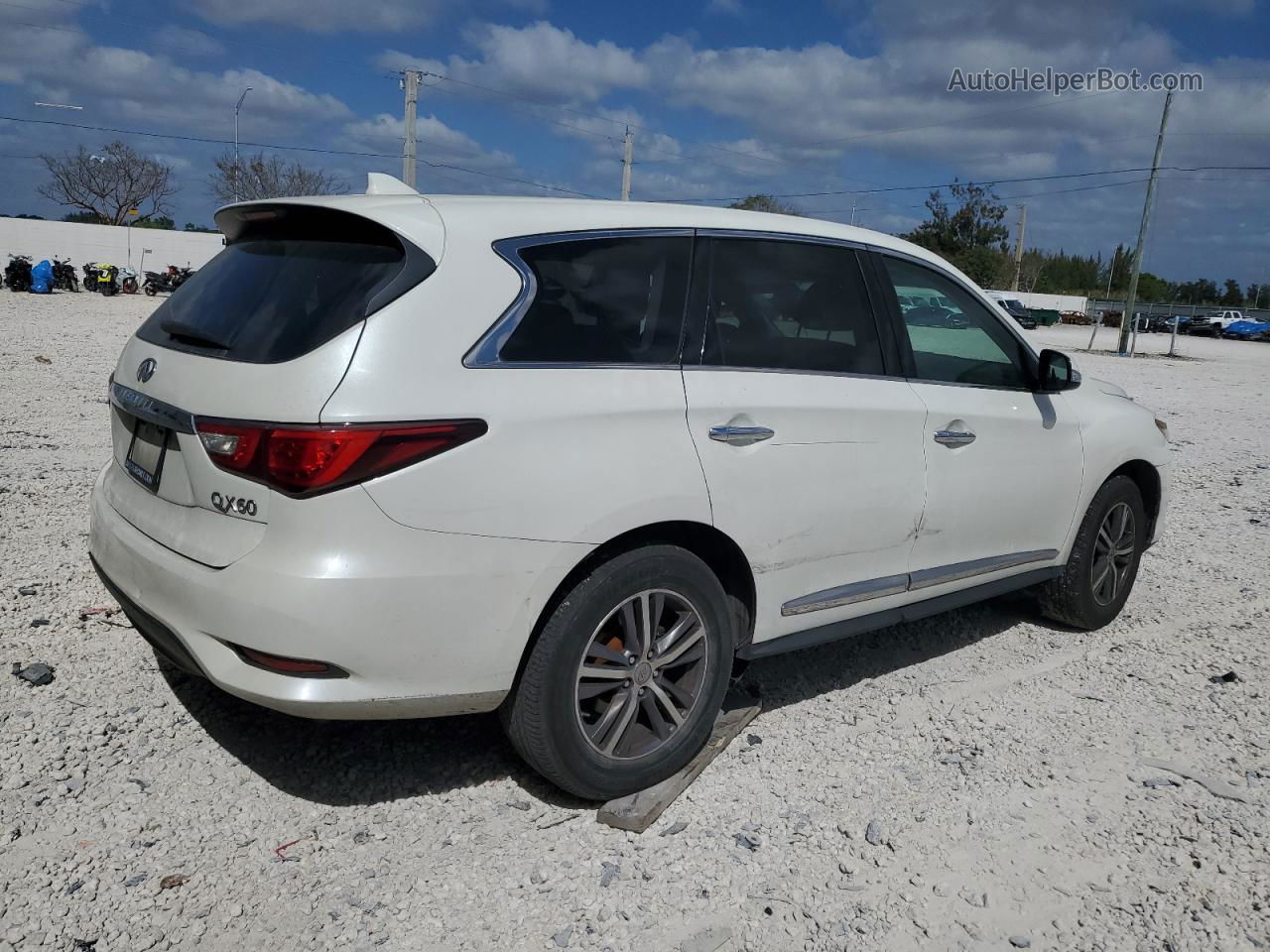 2016 Infiniti Qx60  White vin: 5N1AL0MM7GC521505