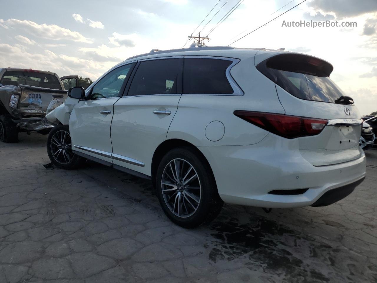 2016 Infiniti Qx60  White vin: 5N1AL0MM9GC522784