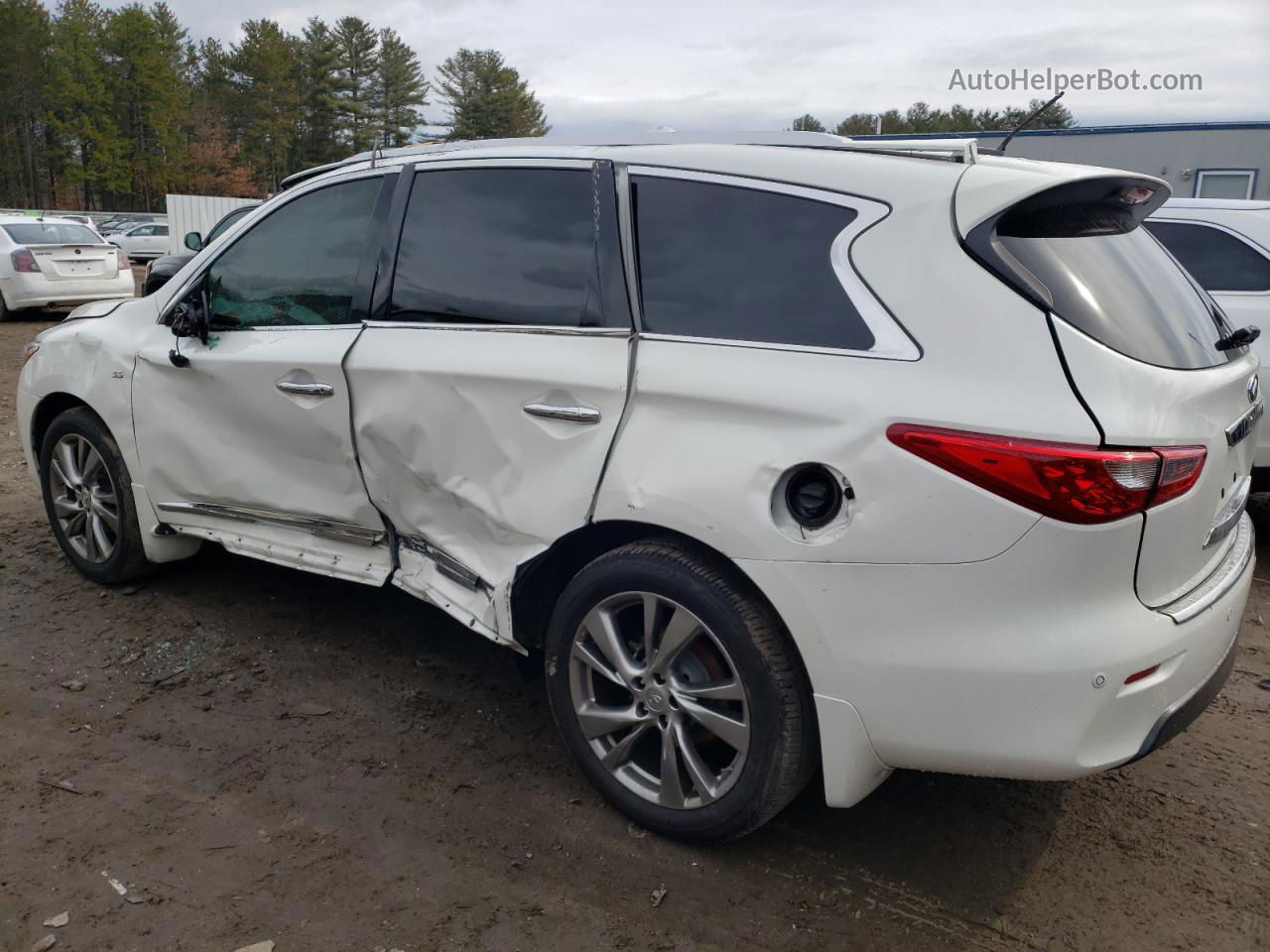 2017 Infiniti Qx60  White vin: 5N1AL0MMXEC520488