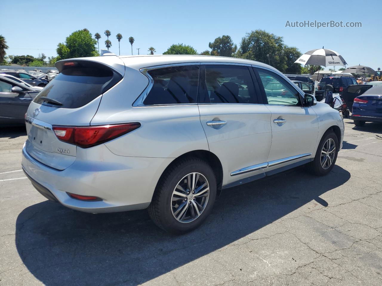 2016 Infiniti Qx60  Silver vin: 5N1AL0MMXGC508876