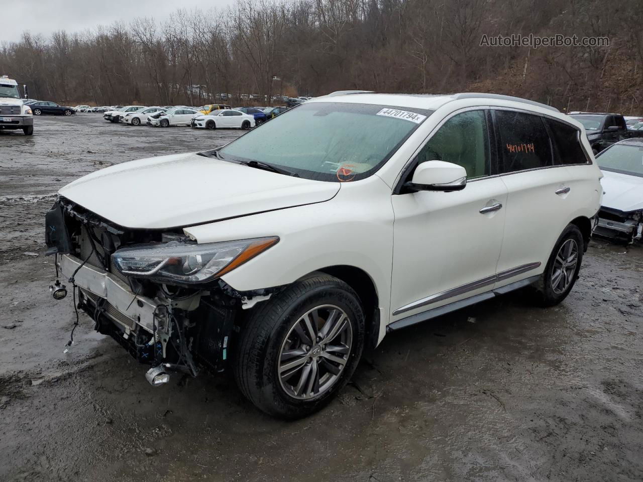 2016 Infiniti Qx60  White vin: 5N1AL0MMXGC515052