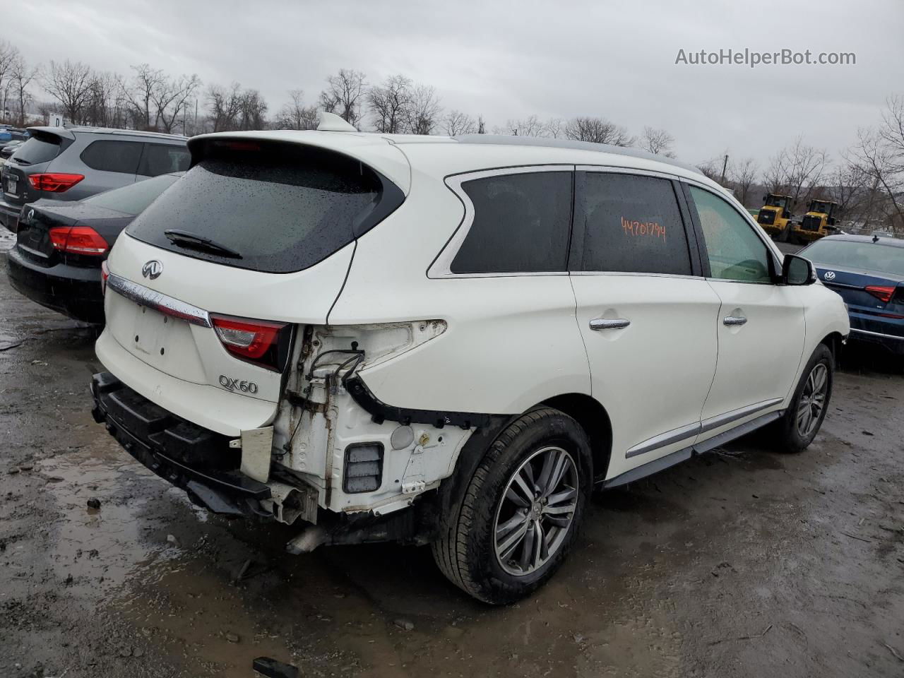 2016 Infiniti Qx60  White vin: 5N1AL0MMXGC515052