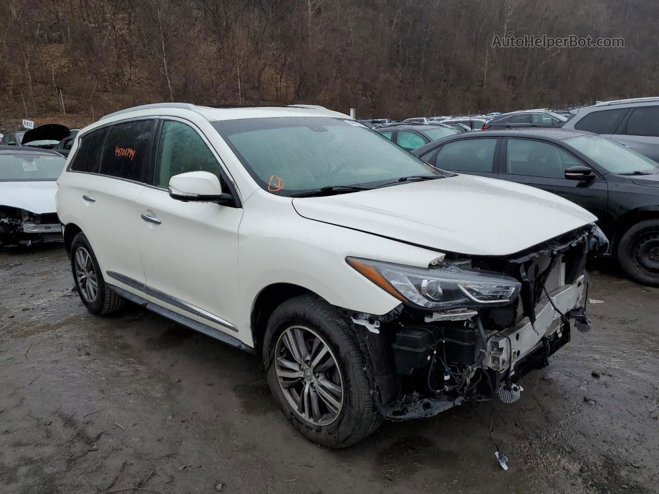 2016 Infiniti Qx60  White vin: 5N1AL0MMXGC515052