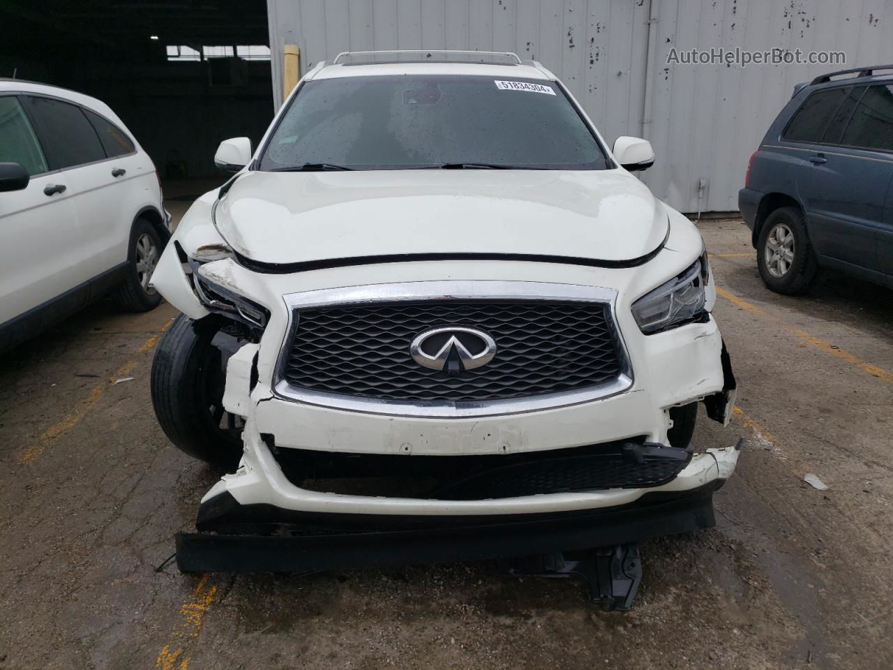 2016 Infiniti Qx60  White vin: 5N1AL0MMXGC530876