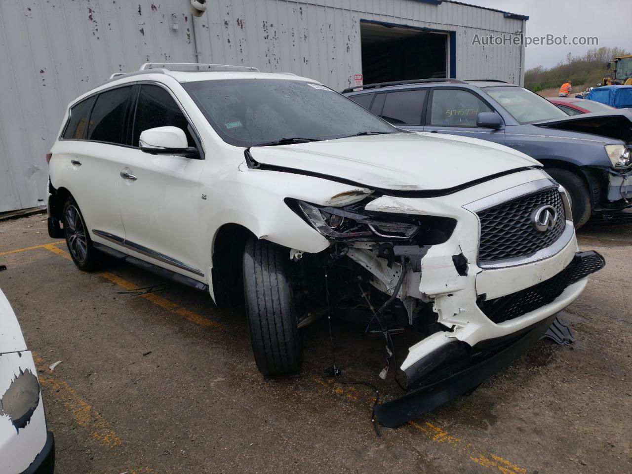 2016 Infiniti Qx60  White vin: 5N1AL0MMXGC530876