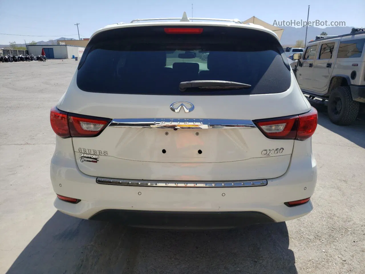 2016 Infiniti Qx60  White vin: 5N1AL0MN0GC518079