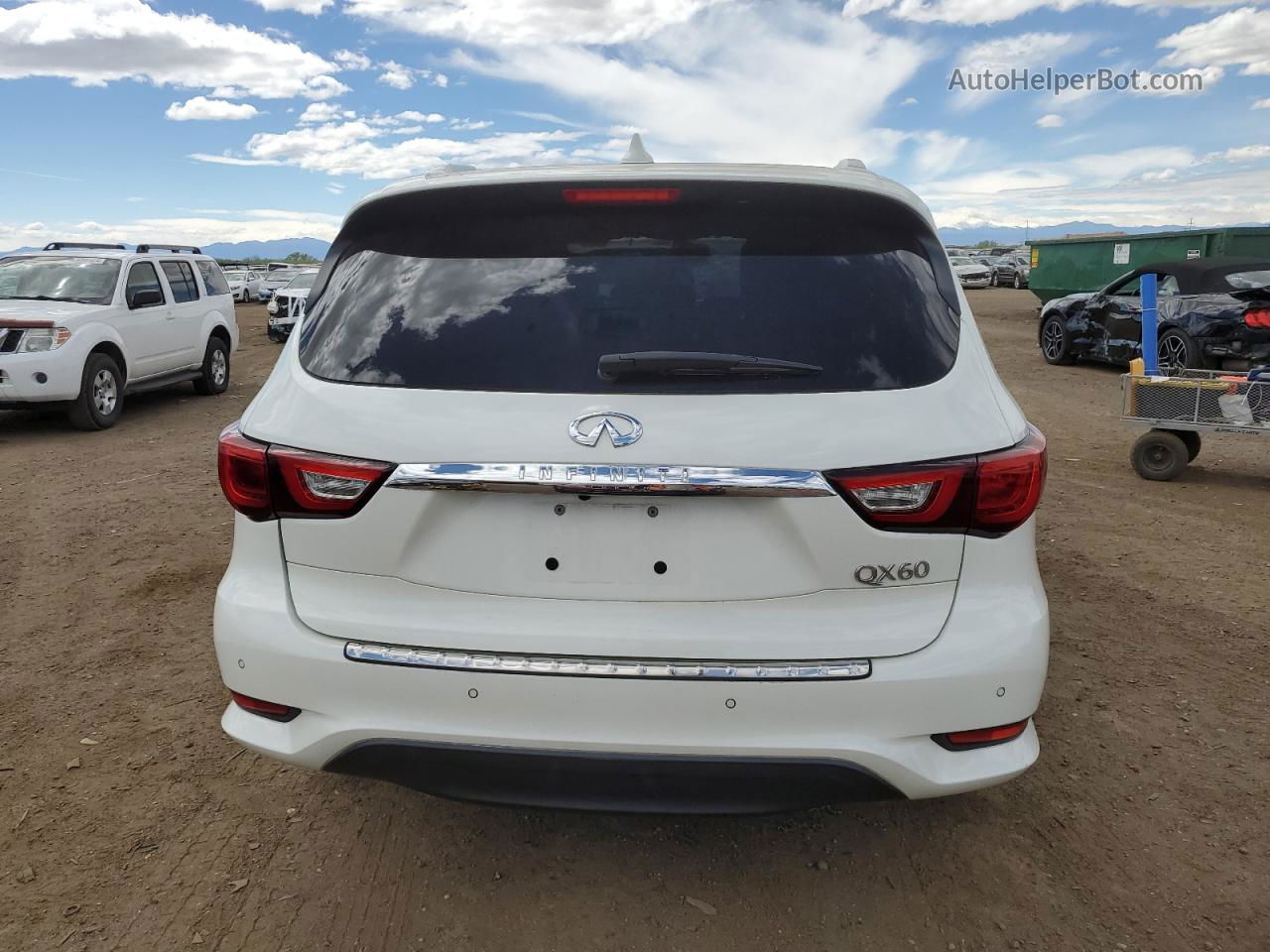 2016 Infiniti Qx60  White vin: 5N1AL0MN2GC518083