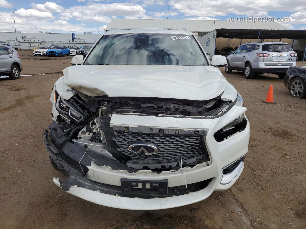 2016 Infiniti Qx60  White vin: 5N1AL0MN2GC518083