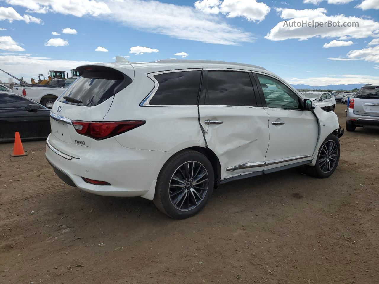 2016 Infiniti Qx60  White vin: 5N1AL0MN2GC518083