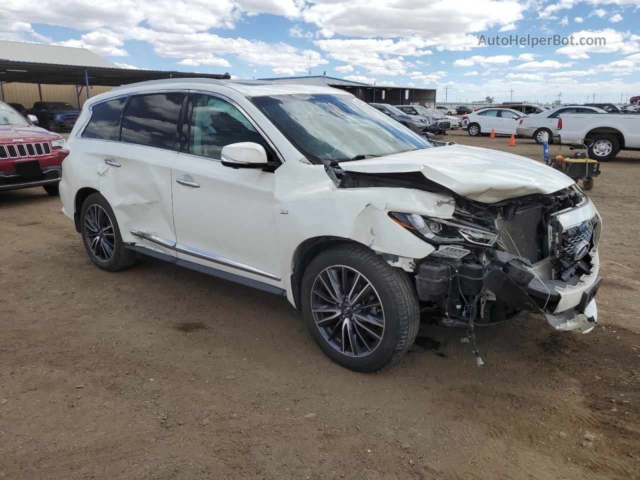 2016 Infiniti Qx60  White vin: 5N1AL0MN2GC518083