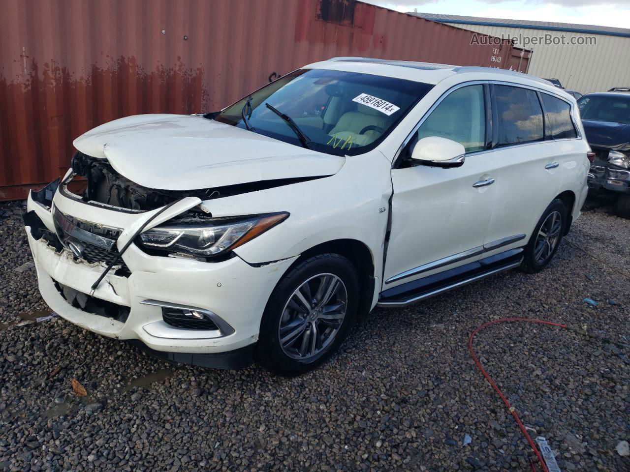 2016 Infiniti Qx60  White vin: 5N1AL0MN2GC532484