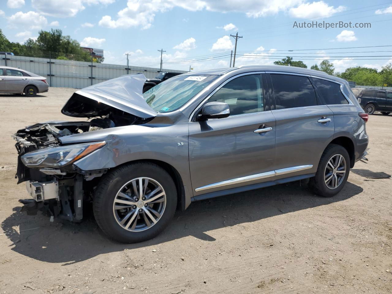 2016 Infiniti Qx60  Silver vin: 5N1AL0MN3GC522210