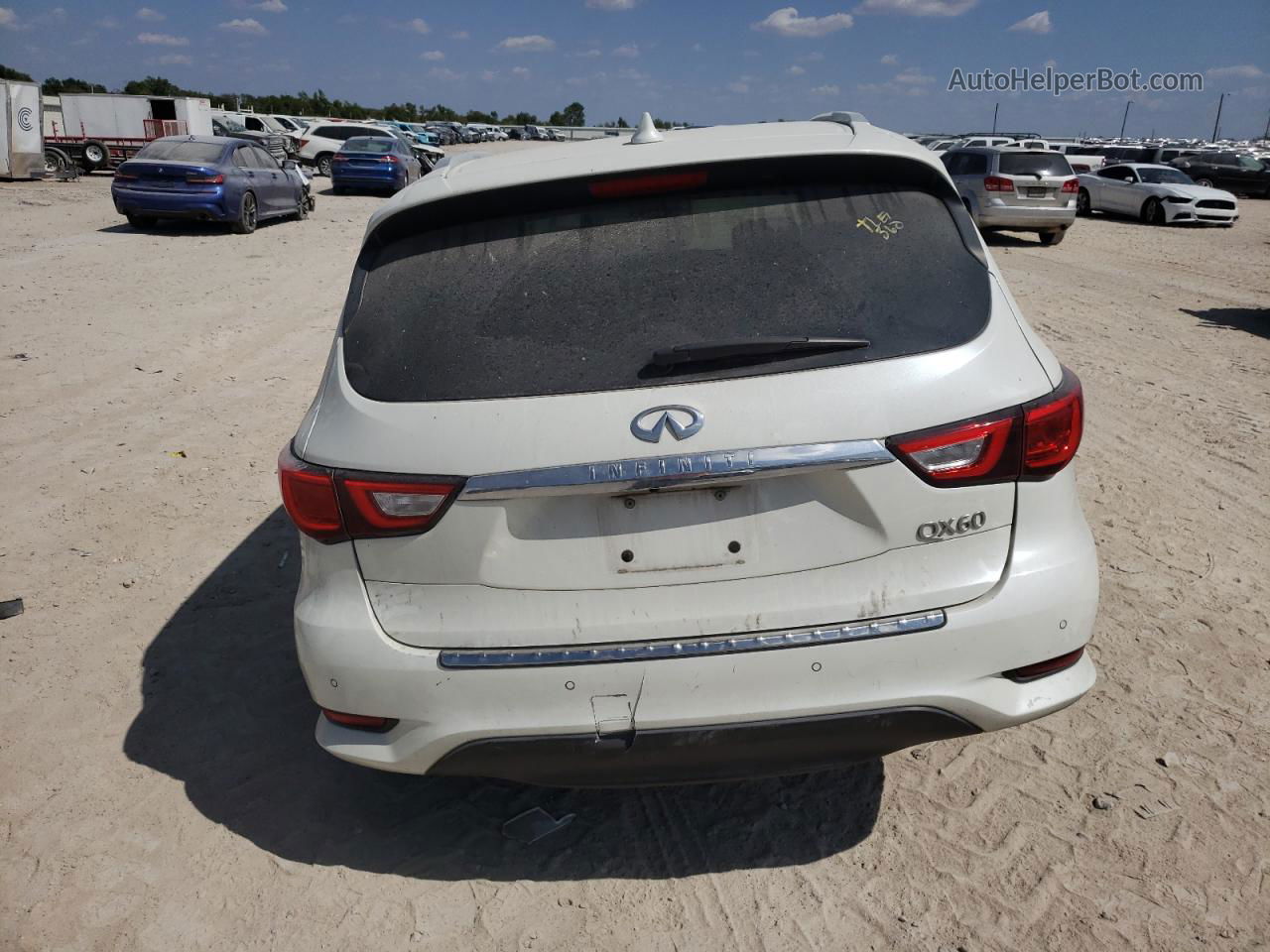 2016 Infiniti Qx60  White vin: 5N1AL0MN4GC507750