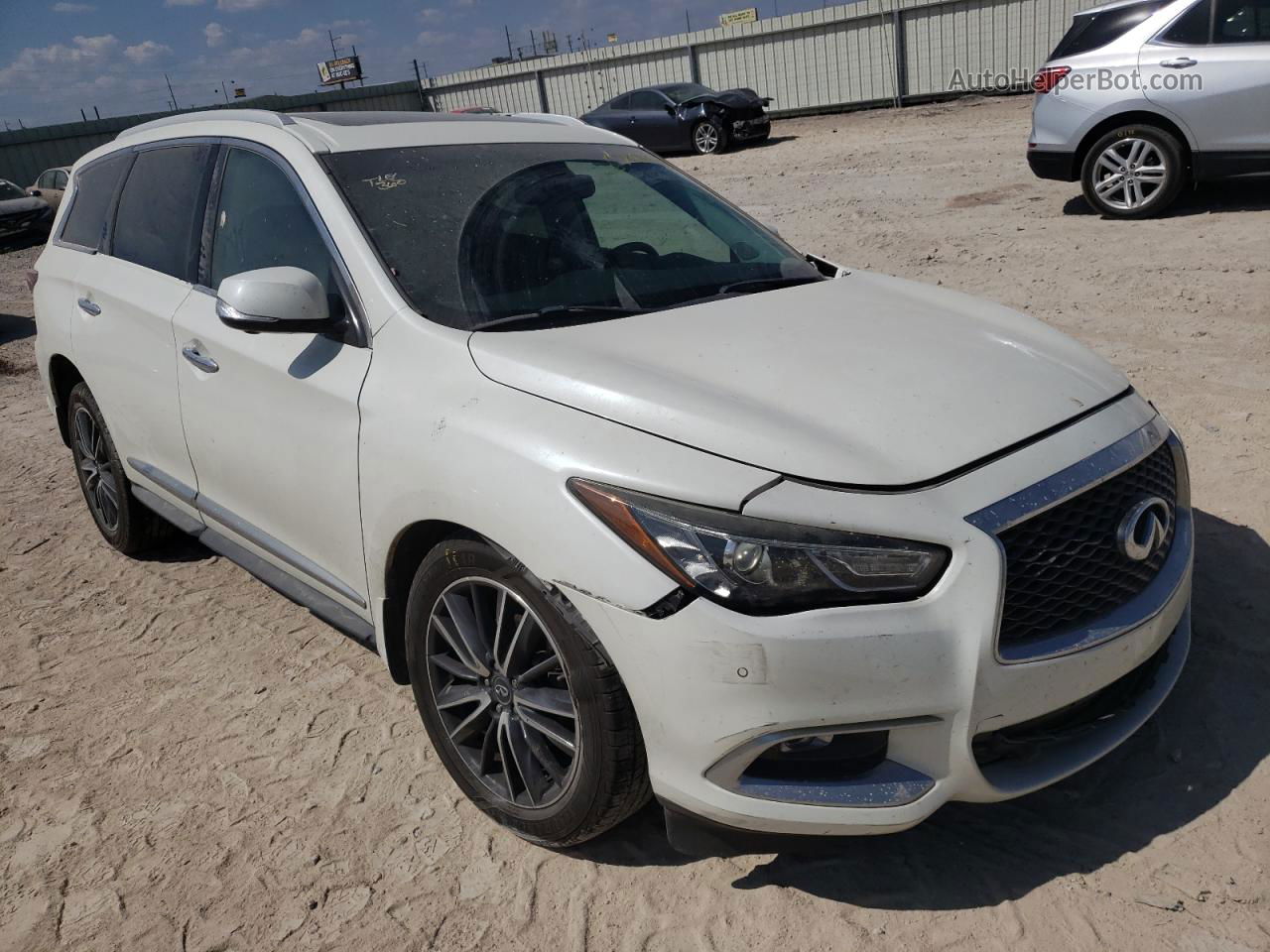 2016 Infiniti Qx60  White vin: 5N1AL0MN4GC507750