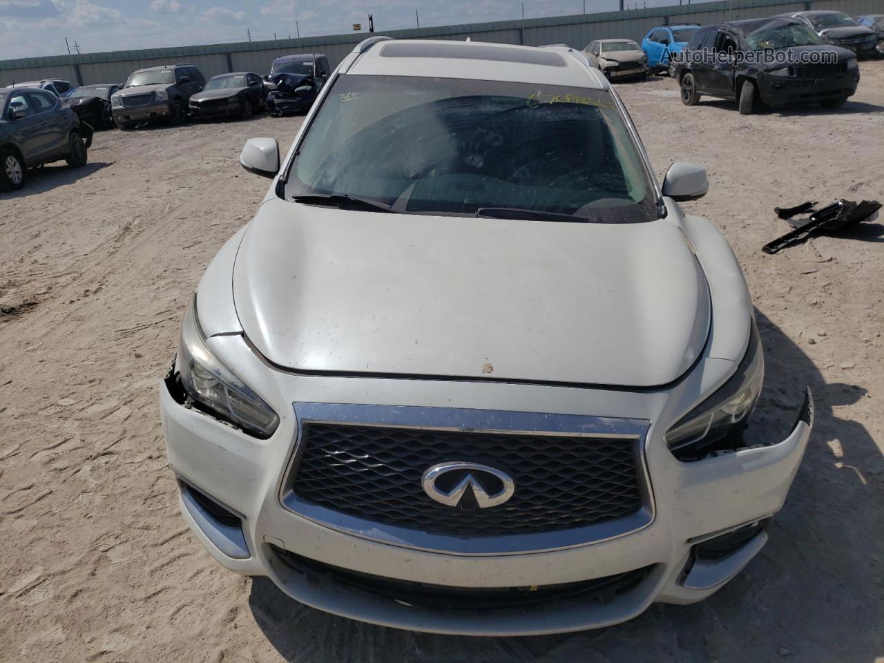 2016 Infiniti Qx60  White vin: 5N1AL0MN4GC507750