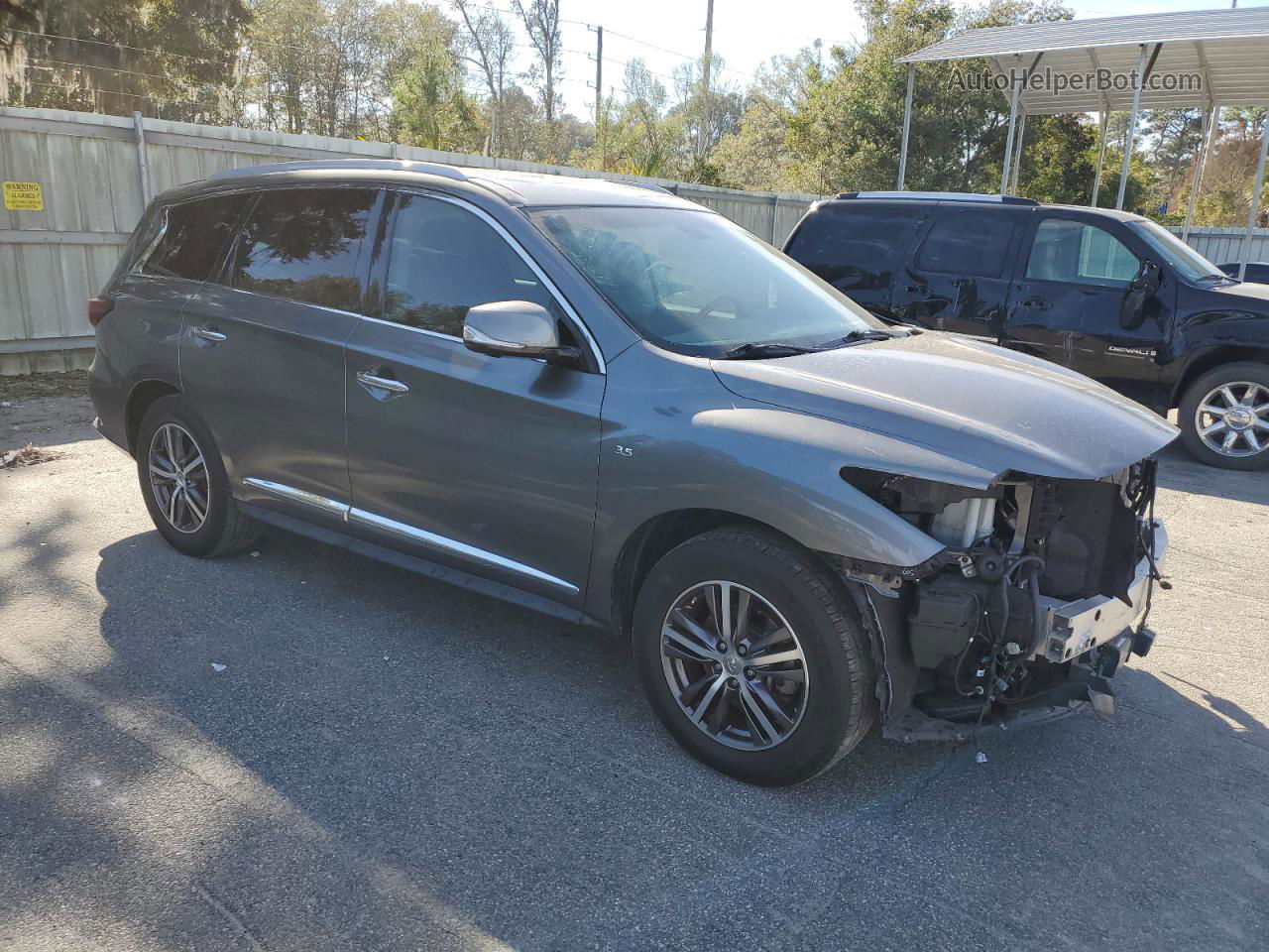 2016 Infiniti Qx60  Gray vin: 5N1AL0MN4GC510096