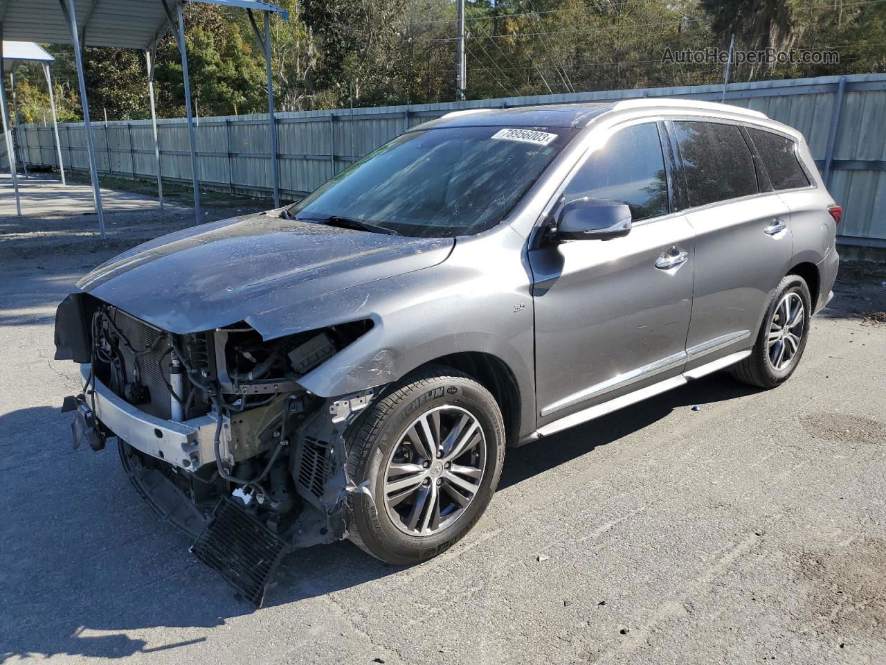 2016 Infiniti Qx60  Gray vin: 5N1AL0MN4GC510096