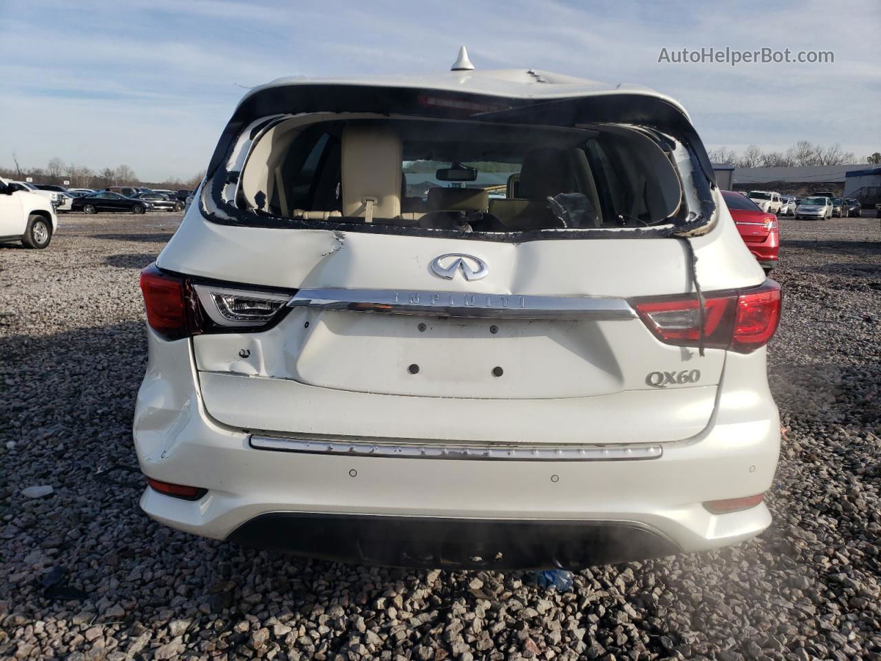 2016 Infiniti Qx60  White vin: 5N1AL0MN6GC531497