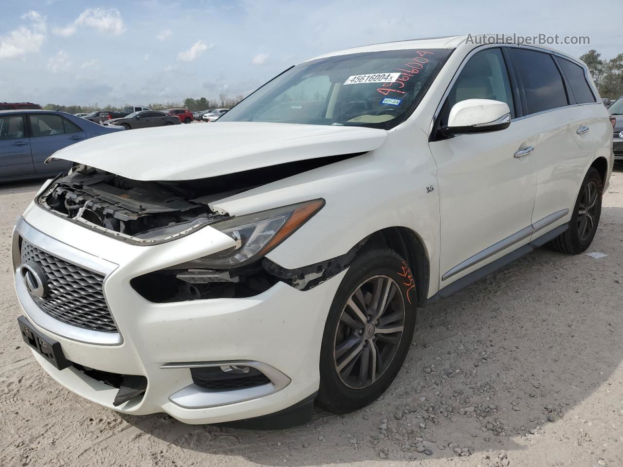 2016 Infiniti Qx60  White vin: 5N1AL0MN7GC505300