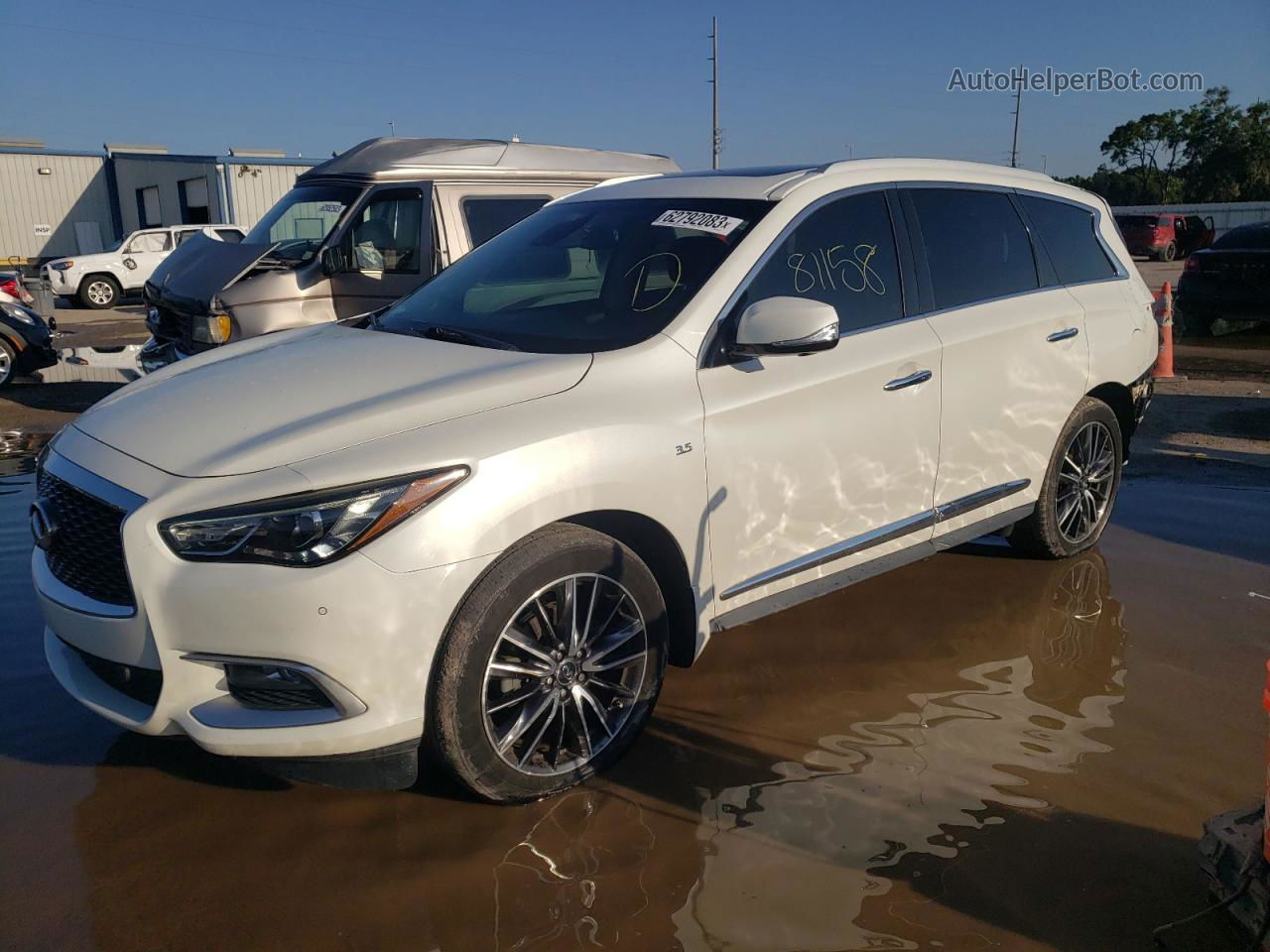 2016 Infiniti Qx60  White vin: 5N1AL0MN7GC518273