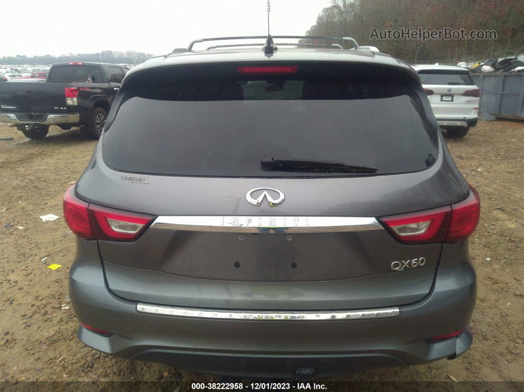 2016 Infiniti Qx60   Gray vin: 5N1AL0MN7GC528477