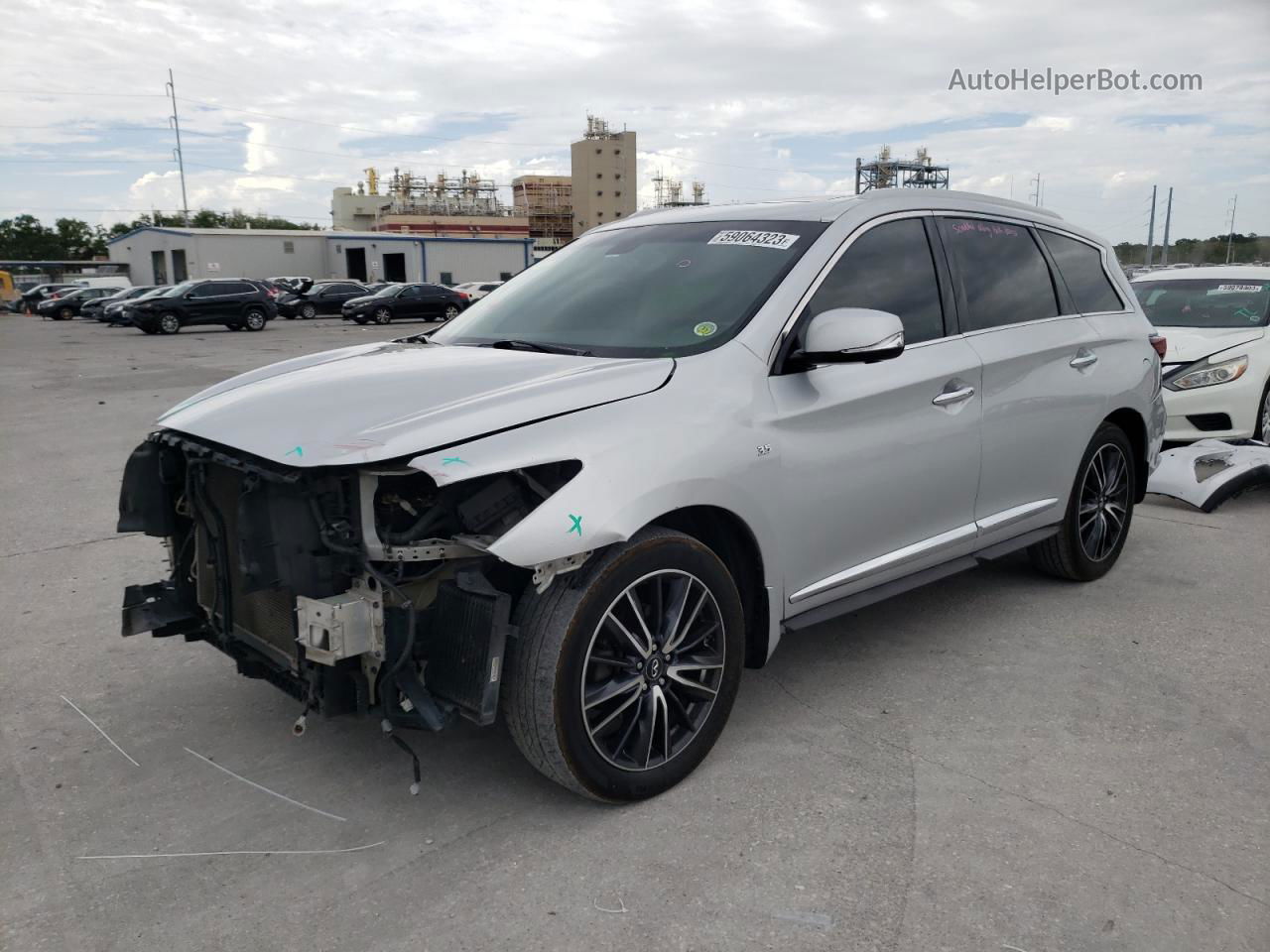 2016 Infiniti Qx60  Silver vin: 5N1AL0MN8GC519125