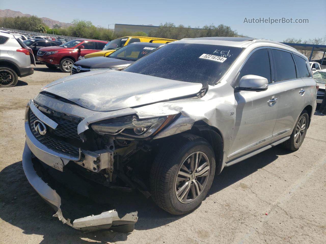 2016 Infiniti Qx60  Silver vin: 5N1AL0MNXGC525315