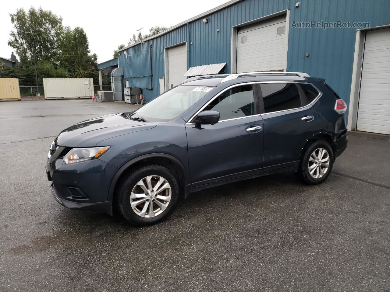 2016 Nissan Rogue S Blue vin: 5N1AT2MMXGC757674