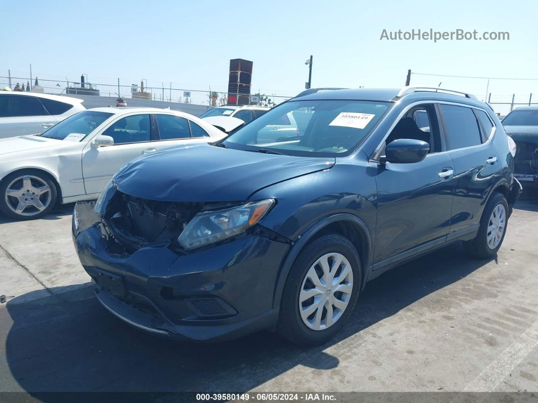 2016 Nissan Rogue S Blue vin: 5N1AT2MN5GC834492