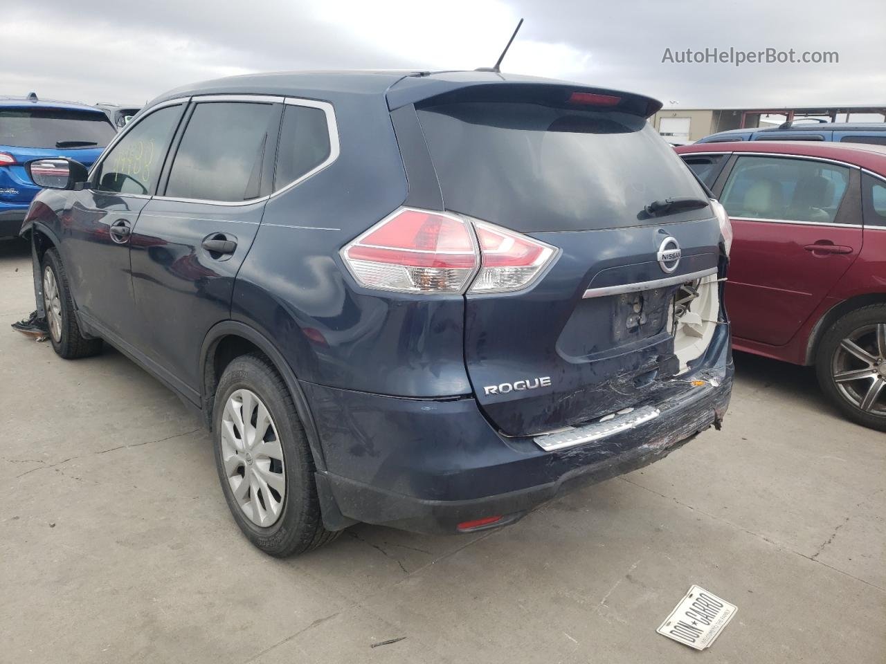 2016 Nissan Rogue S Blue vin: 5N1AT2MN6GC792740