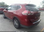 2015 Nissan Rogue Sl Red vin: 5N1AT2MT0FC843694