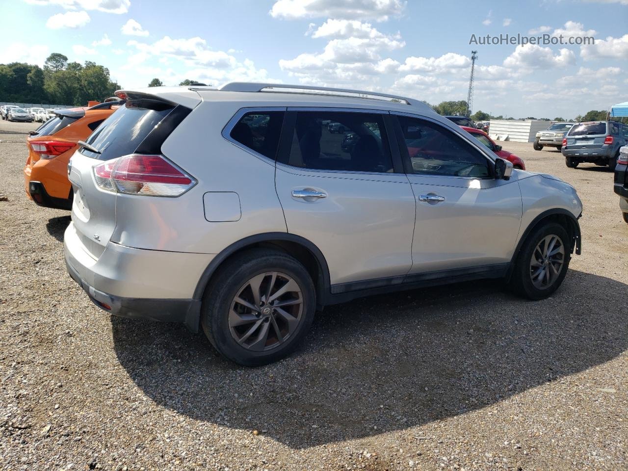 2016 Nissan Rogue S Silver vin: 5N1AT2MT0GC760431