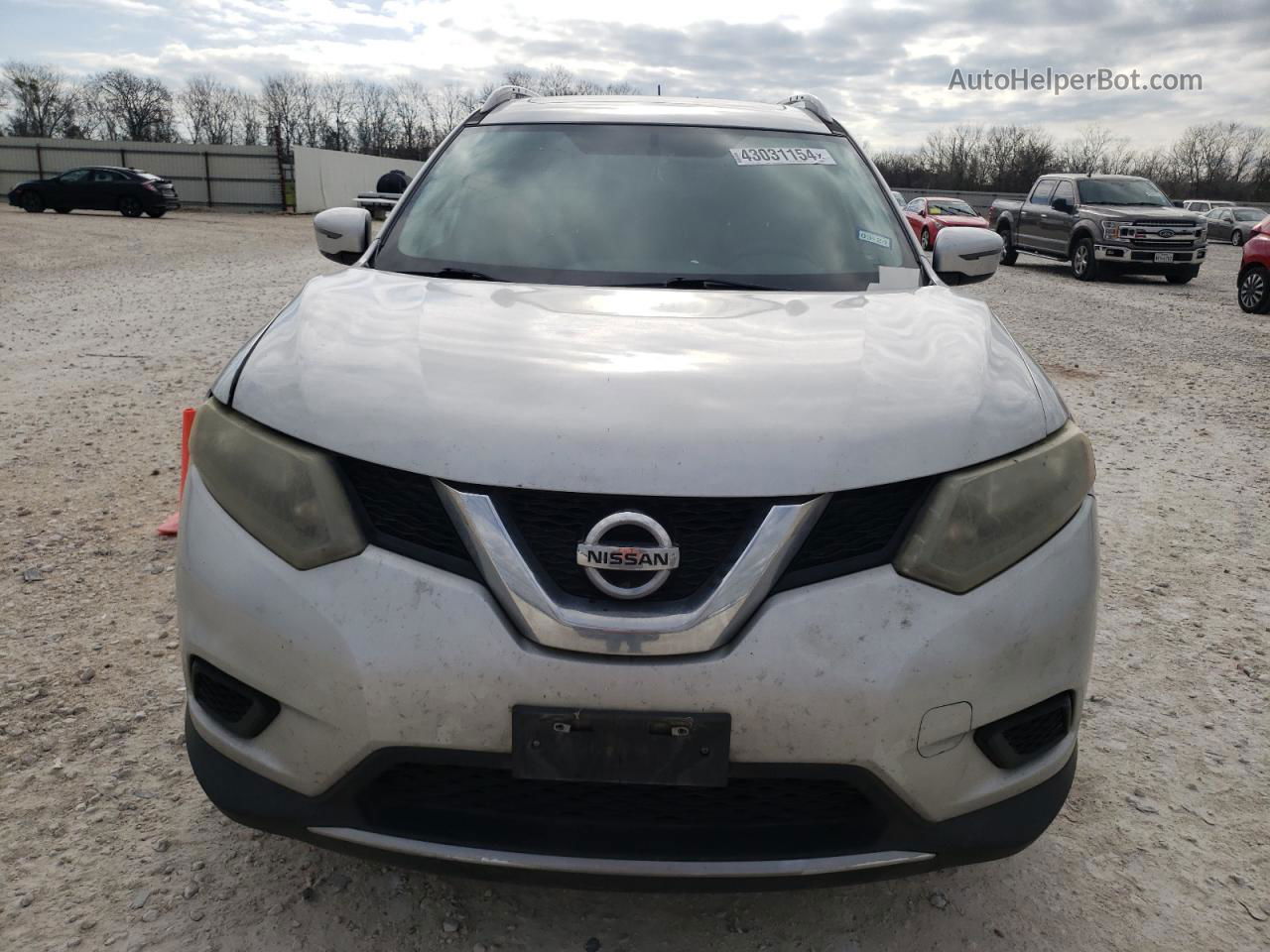 2016 Nissan Rogue S Silver vin: 5N1AT2MT0GC829408