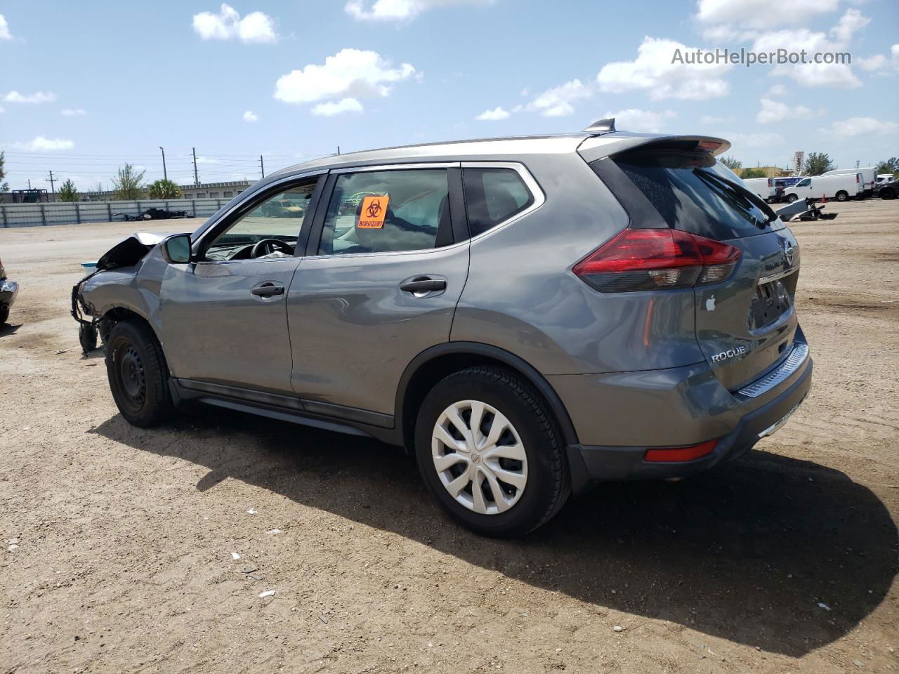 2018 Nissan Rogue S Gray vin: 5N1AT2MT0JC708367