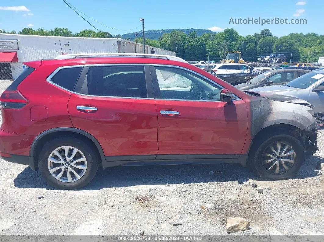 2018 Nissan Rogue Sv Red vin: 5N1AT2MT0JC820974