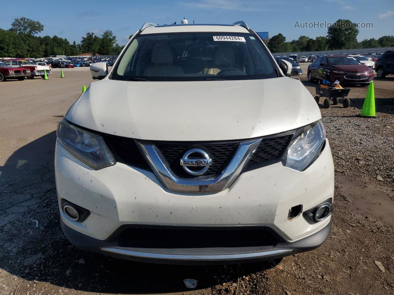 2016 Nissan Rogue S White vin: 5N1AT2MT1GC827182