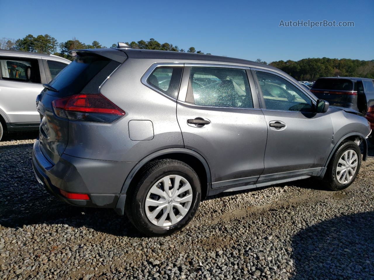 2018 Nissan Rogue S Gray vin: 5N1AT2MT1JC730569