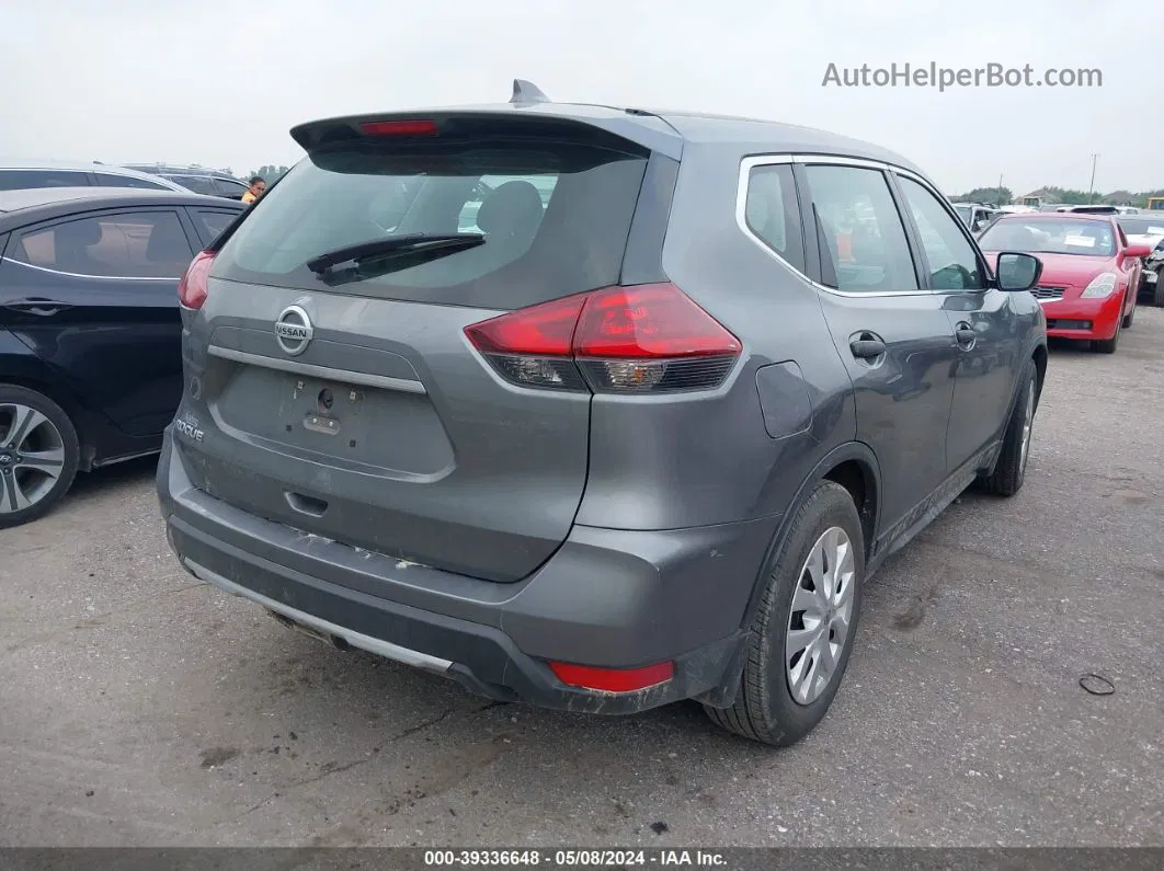 2018 Nissan Rogue S Gray vin: 5N1AT2MT1JC759554