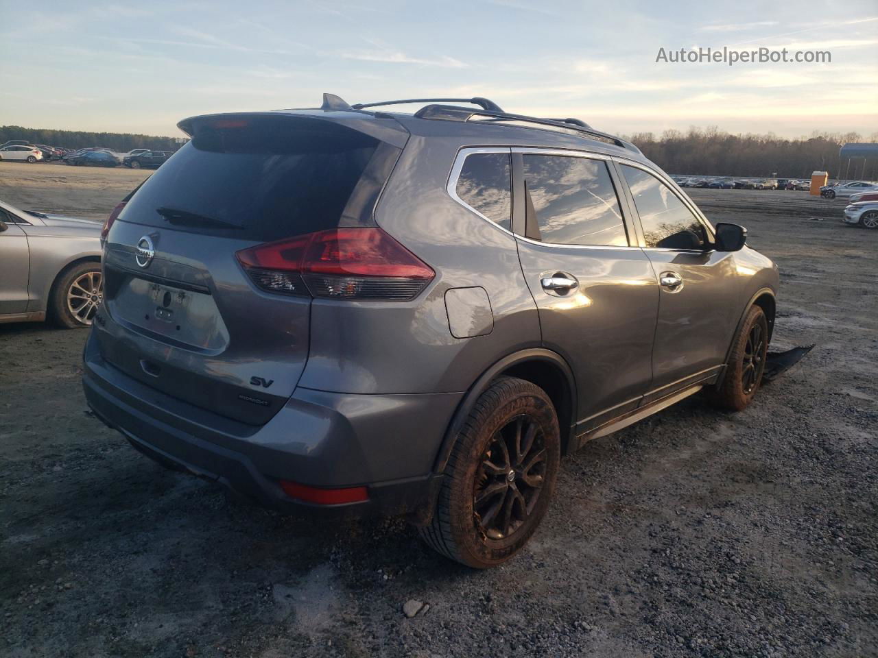 2018 Nissan Rogue S Серый vin: 5N1AT2MT1JC776340